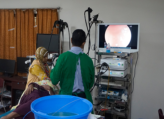 Sony Surgical Monitor & Medical grade Printer Demonstration Program, Endoscopy Department   Kurmitola General Hospital.