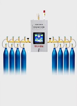 Automatic manifold control system with 2xl2 cylinder ramp for Oxygen